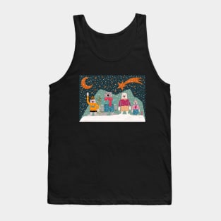 Merry Christmas Postcards - cute Christmas shirt -  cute bear family Tank Top